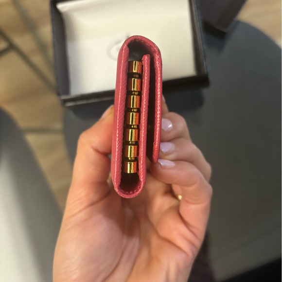 Prada Saffiano Pink Key Holder/ Card Holder - Picture 14 of 16
